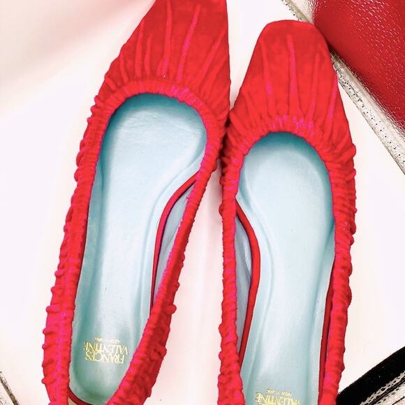 Frances Valentine Bright Pink Flats - Picture 6 of 8